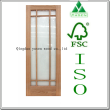 9 Lite Natural Veneer French Door